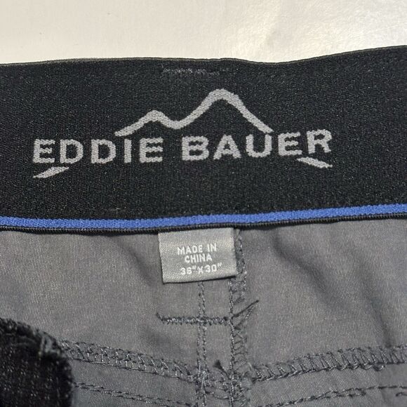 Eddie Bauer Pants Mens 36 Lightweight Hiking Stretch Straight Leg Gray Outdoor - Picture 15 of 16